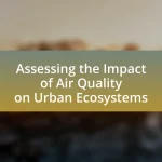 Assessing the Impact of Air Quality on Urban Ecosystems