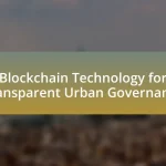 Blockchain Technology for Transparent Urban Governance
