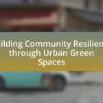 Building Community Resilience through Urban Green Spaces