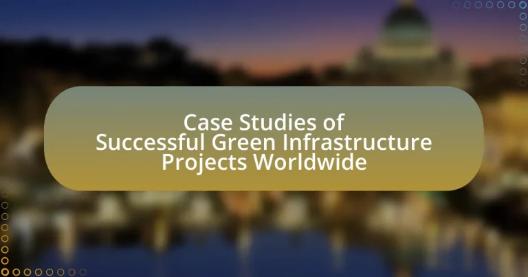 Case Studies of Successful Green Infrastructure Projects Worldwide