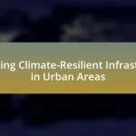 Developing Climate-Resilient Infrastructure in Urban Areas