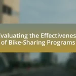 Evaluating the Effectiveness of Bike-Sharing Programs