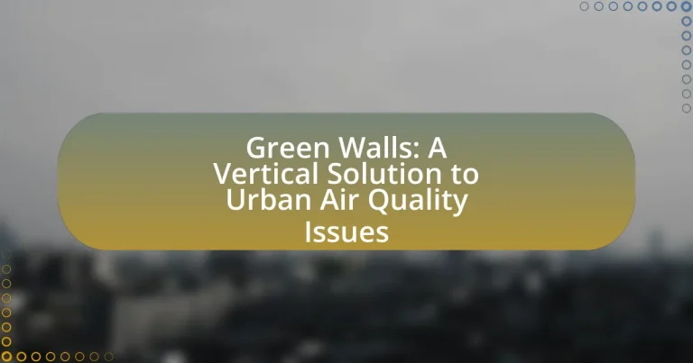 Green Walls: A Vertical Solution to Urban Air Quality Issues