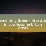 Implementing Green Infrastructure in Low-Income Urban Areas