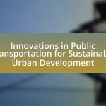 Innovations in Public Transportation for Sustainable Urban Development