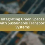 Integrating Green Spaces with Sustainable Transport Systems