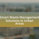 Smart Waste Management Solutions in Urban Areas