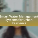 Smart Water Management Systems for Urban Resilience