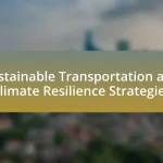 Sustainable Transportation and Climate Resilience Strategies