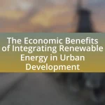 The Economic Benefits of Integrating Renewable Energy in Urban Development