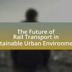 The Future of Rail Transport in Sustainable Urban Environments