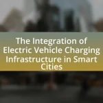 The Integration of Electric Vehicle Charging Infrastructure in Smart Cities