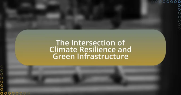 The Intersection of Climate Resilience and Green Infrastructure