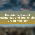The Intersection of Technology and Sustainable Urban Mobility