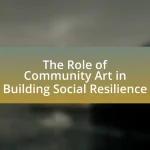 The Role of Community Art in Building Social Resilience