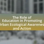 The Role of Education in Promoting Urban Ecological Awareness and Action