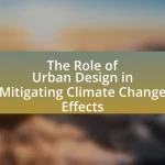 The Role of Urban Design in Mitigating Climate Change Effects