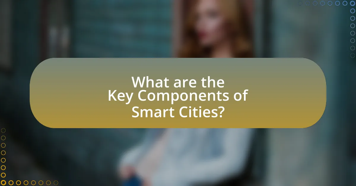 What are the Key Components of Smart Cities?