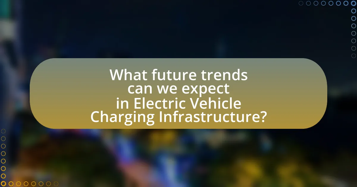 What future trends can we expect in Electric Vehicle Charging Infrastructure?
